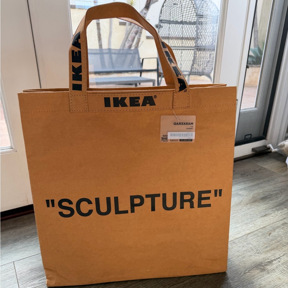 NEW Virgil Abloh-Off White-IKEA Collab “Sculpture” Tote NWT 9 Gallon